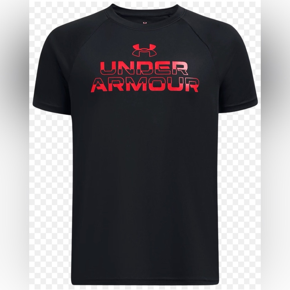 Under Armour UA Tech Split Wordmark SS Youth Boys XL NWT